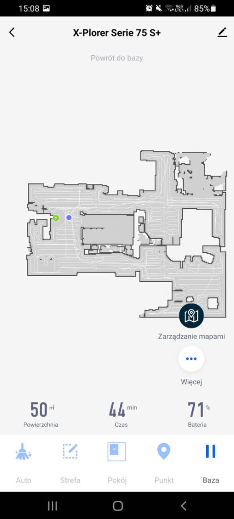Odkurzacz automatyczny Tefal X – plorer Serie 75 S+ mapowanie domu